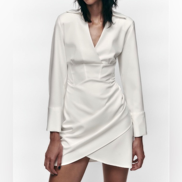 BNWT Zara Ruched Corset Dress - Picture 1 of 7